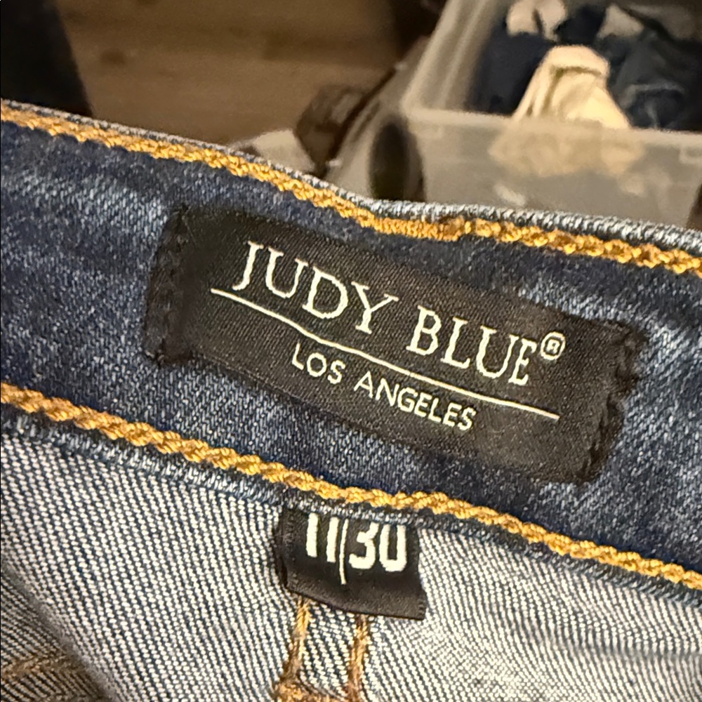 Judy Blue Dark Wash Skinny Jeans - Picture 7 of 8